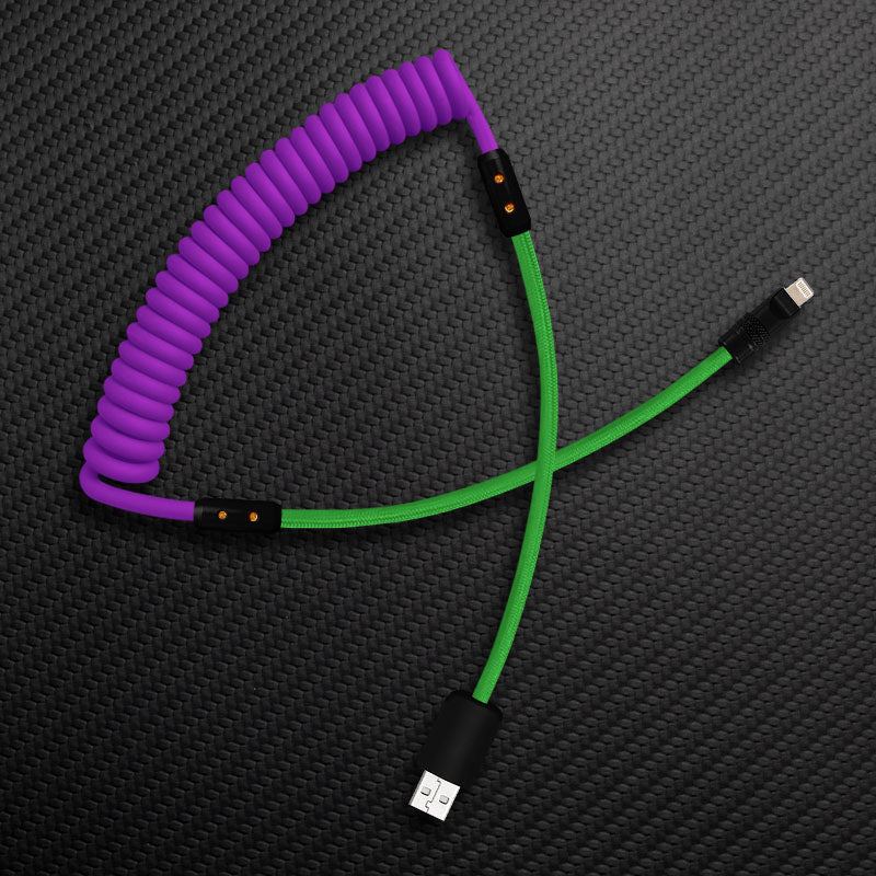"Chubby Mood" Silicone Braided Fast Charging Cable #528 - Image 30