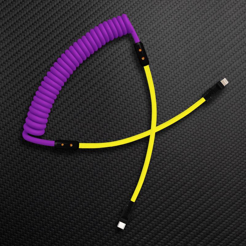"Chubby Mood" Silicone Braided Fast Charging Cable #528 - Image 35