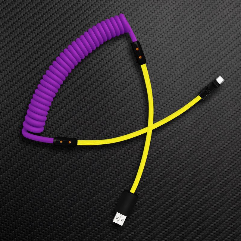 "Chubby Mood" Silicone Braided Fast Charging Cable #528 - Image 36