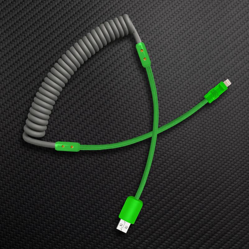 "Chubby Mood" Silicone Braided Fast Charging Cable #711 - Image 100