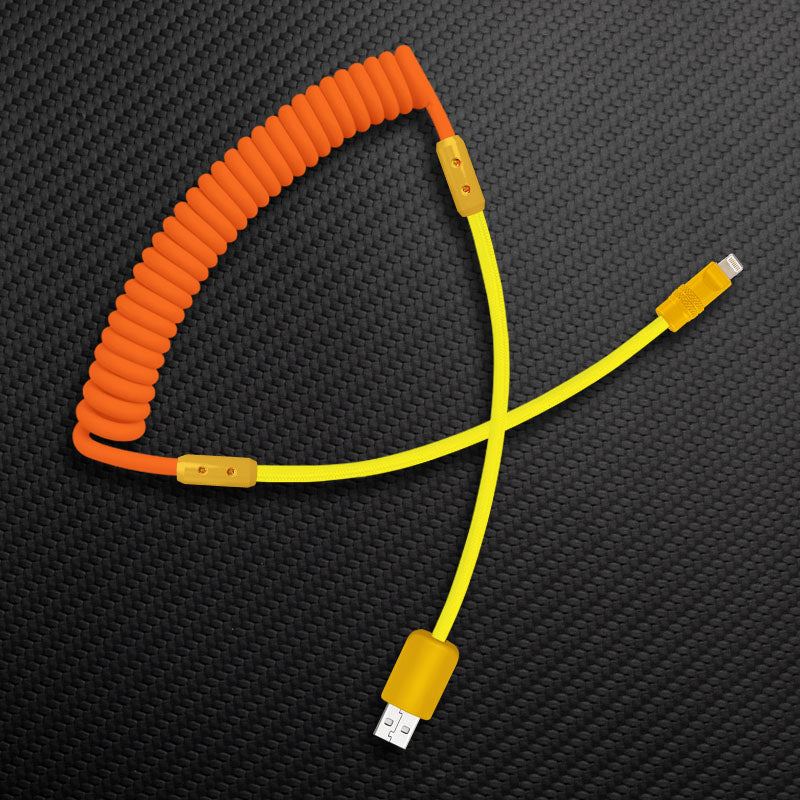 "Chubby Mood" Silicone Braided Fast Charging Cable #711 - Image 47