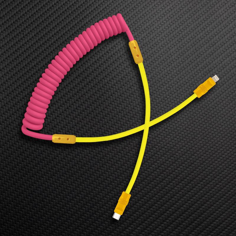 "Chubby Mood" Silicone Braided Fast Charging Cable #711 - Image 93