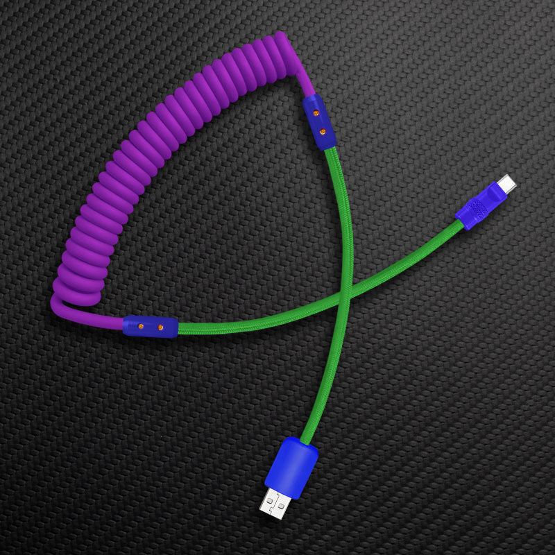 "Chubby Mood" Silicone Braided Fast Charging Cable #831 - Image 100