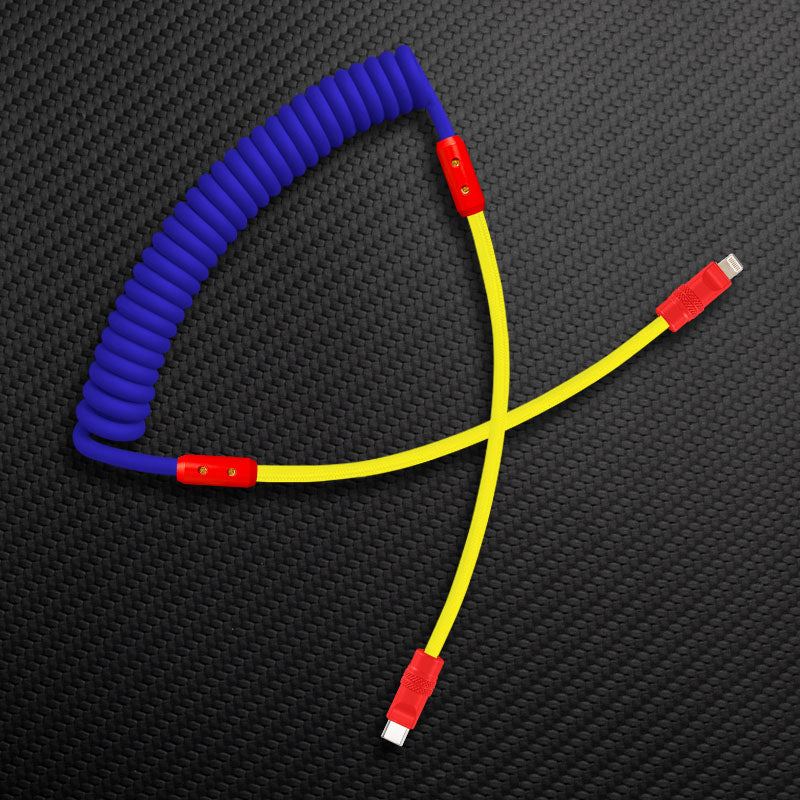 "Chubby Mood" Silicone Braided Fast Charging Cable #831 - Image 21