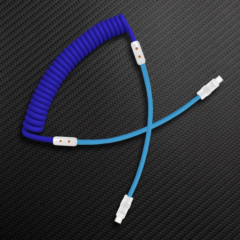 "Chubby Mood" Silicone Braided Fast Charging Cable #831 - Image 27