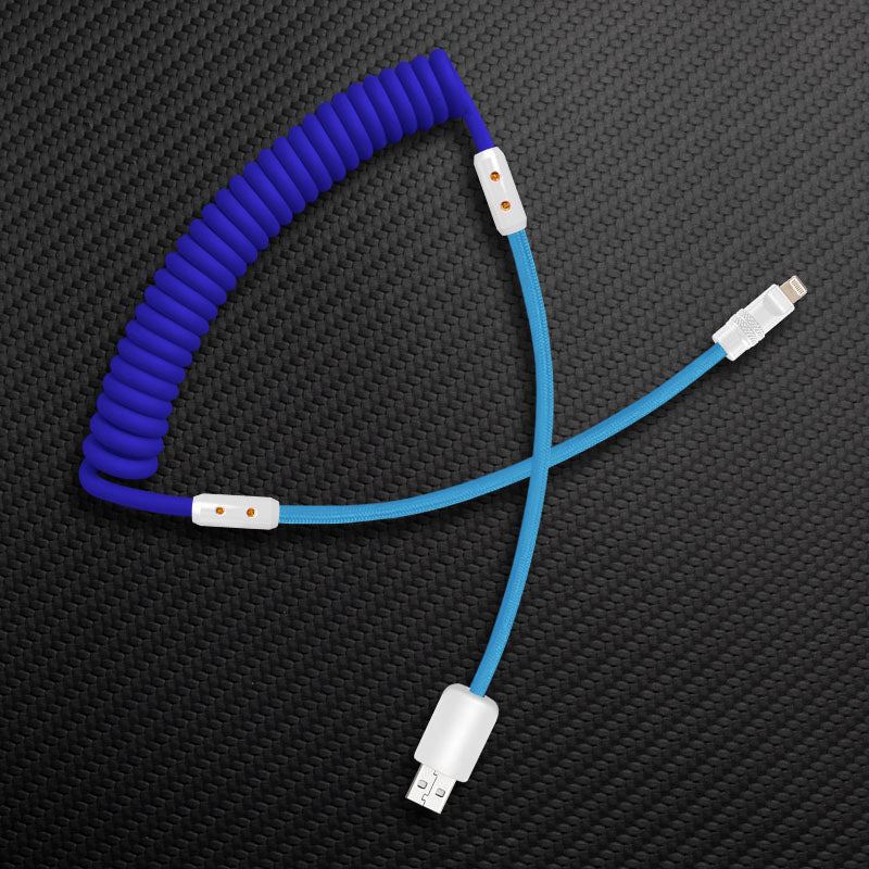 "Chubby Mood" Silicone Braided Fast Charging Cable #831 - Image 28