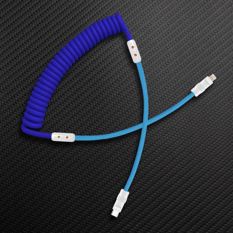 "Chubby Mood" Silicone Braided Fast Charging Cable #831 - Image 29