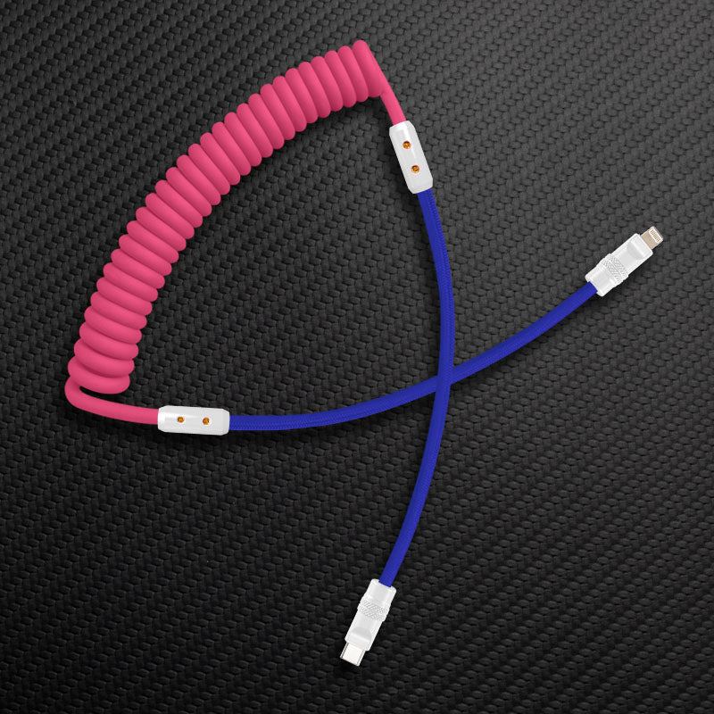 "Chubby Mood" Silicone Braided Fast Charging Cable #831 - Image 31