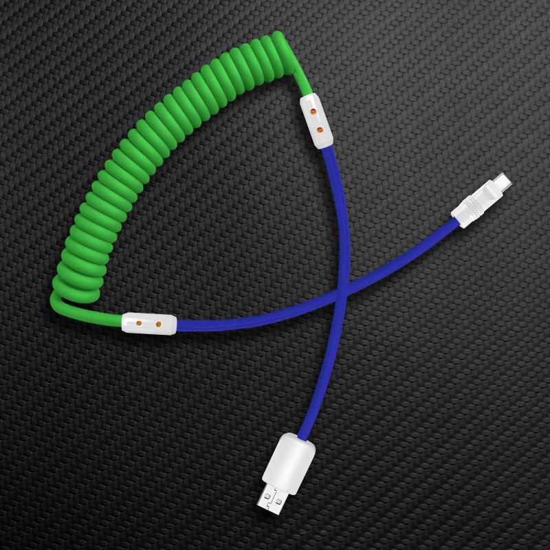 "Chubby Mood" Silicone Braided Fast Charging Cable #831 - Image 36