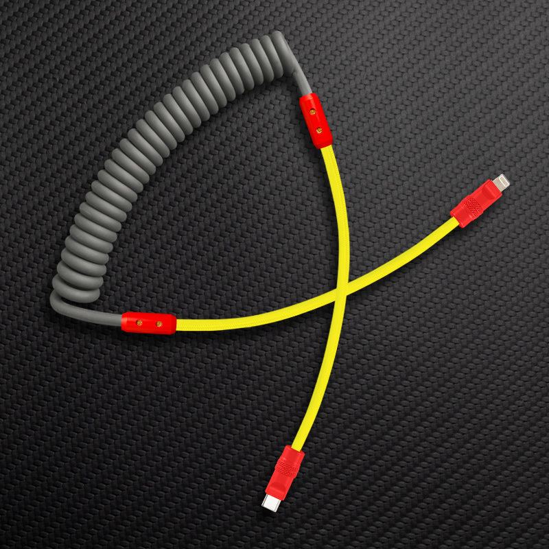 "Chubby Mood" Silicone Braided Fast Charging Cable #831 - Image 43