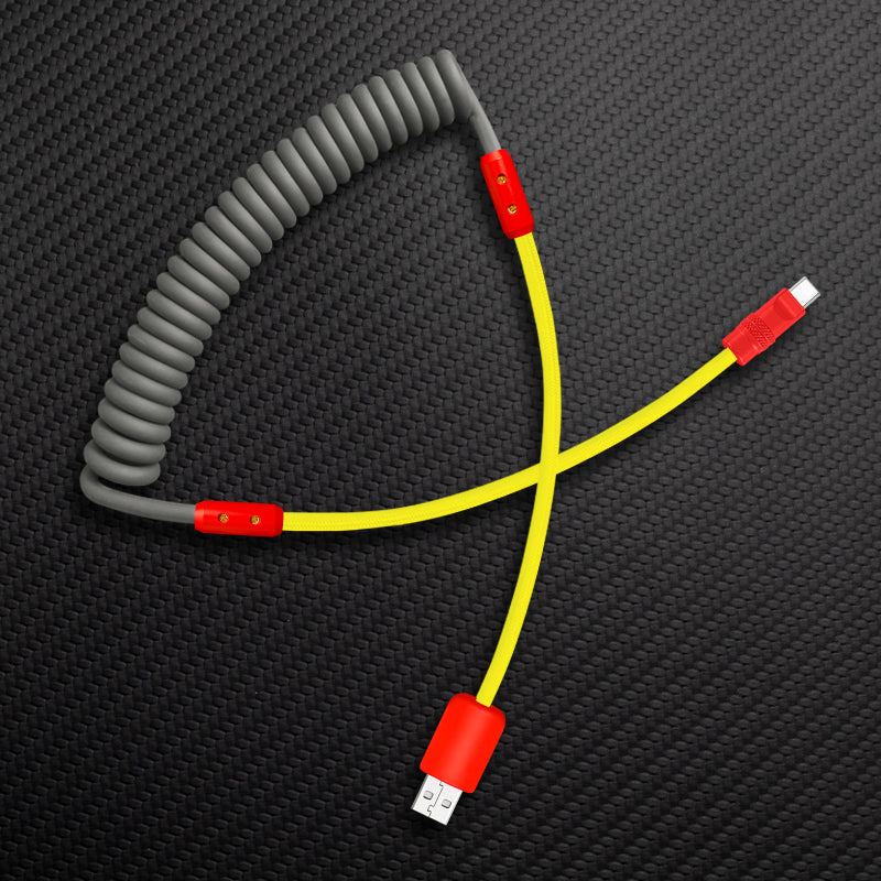 "Chubby Mood" Silicone Braided Fast Charging Cable #831 - Image 44