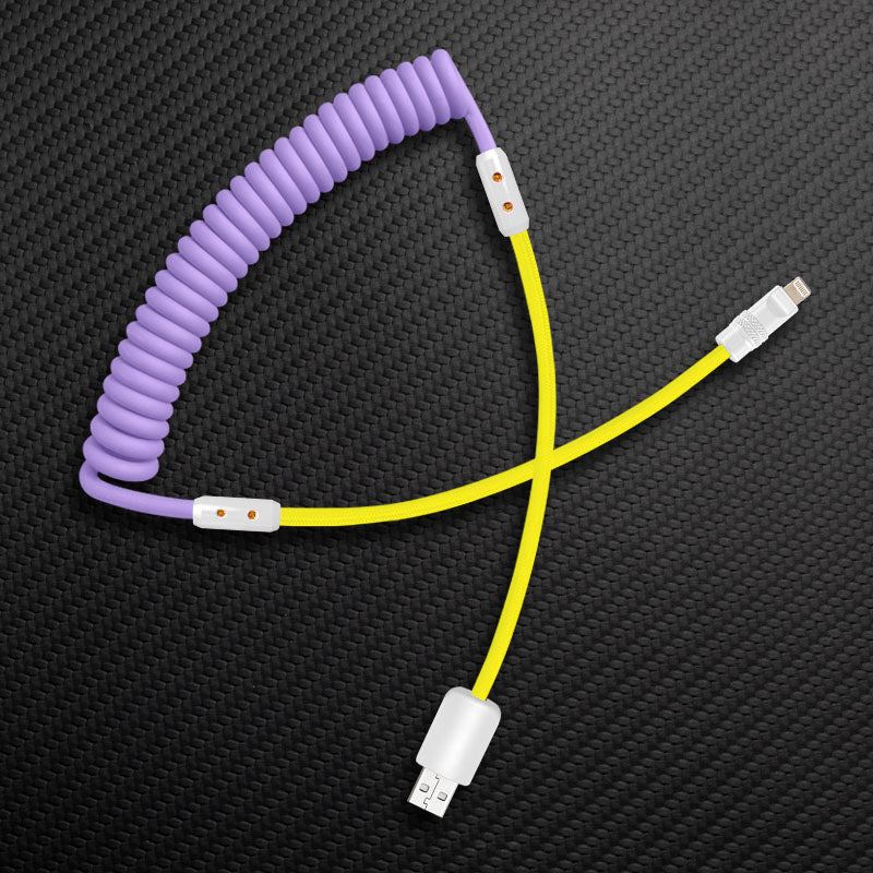 "Chubby Mood" Silicone Braided Fast Charging Cable #831 - Image 54