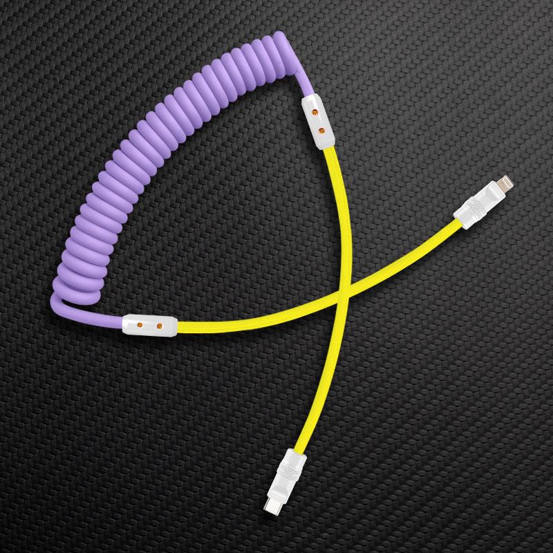 "Chubby Mood" Silicone Braided Fast Charging Cable #831 - Image 55