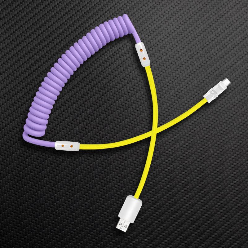 "Chubby Mood" Silicone Braided Fast Charging Cable #831 - Image 56
