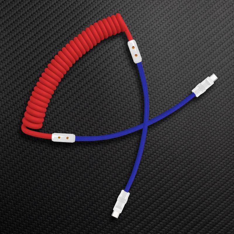 "Chubby Mood" Silicone Braided Fast Charging Cable #831 - Image 69