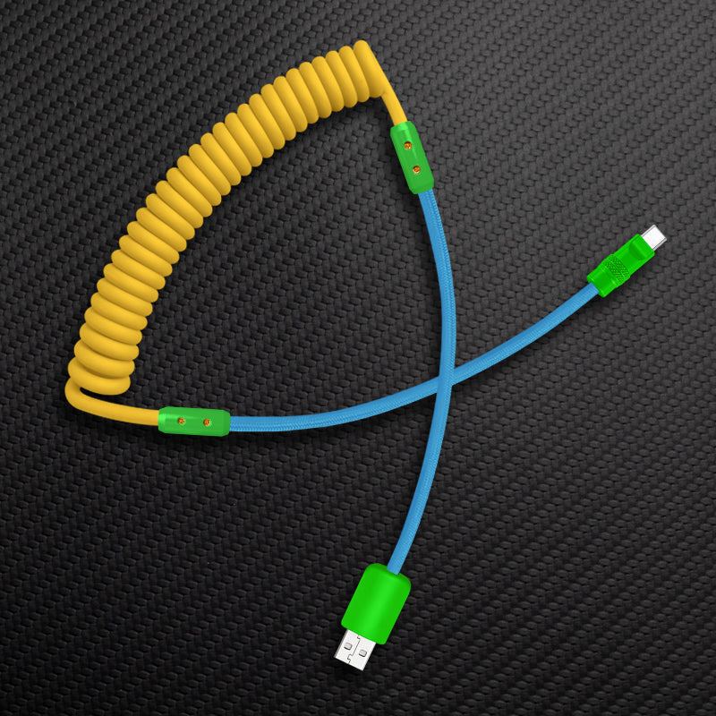 "Chubby Mood" Silicone Braided Fast Charging Cable #831 - Image 92