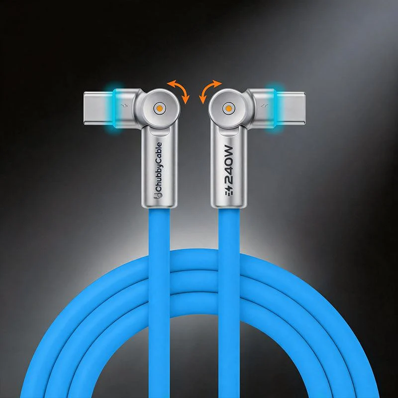 Chubby RotateX - 240W Dual 180° Rotating Fast Charging Cable With LED Light - Image 9