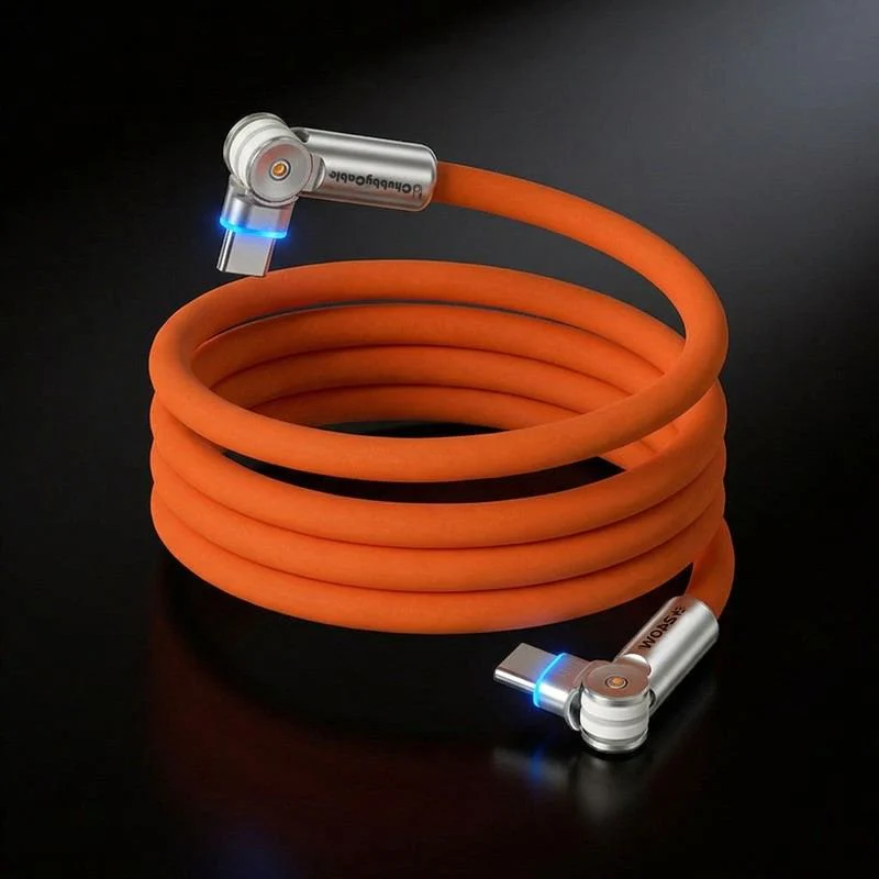 "Chubby RotateX" 240W Rotating Cable – 2-Pack / 3-Pack (Dual 180° + LED) - Image 14