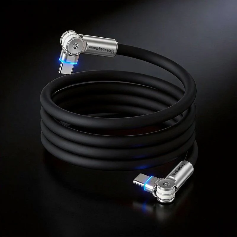 "Chubby RotateX" 240W Rotating Cable – 2-Pack / 3-Pack (Dual 180° + LED) - Image 15