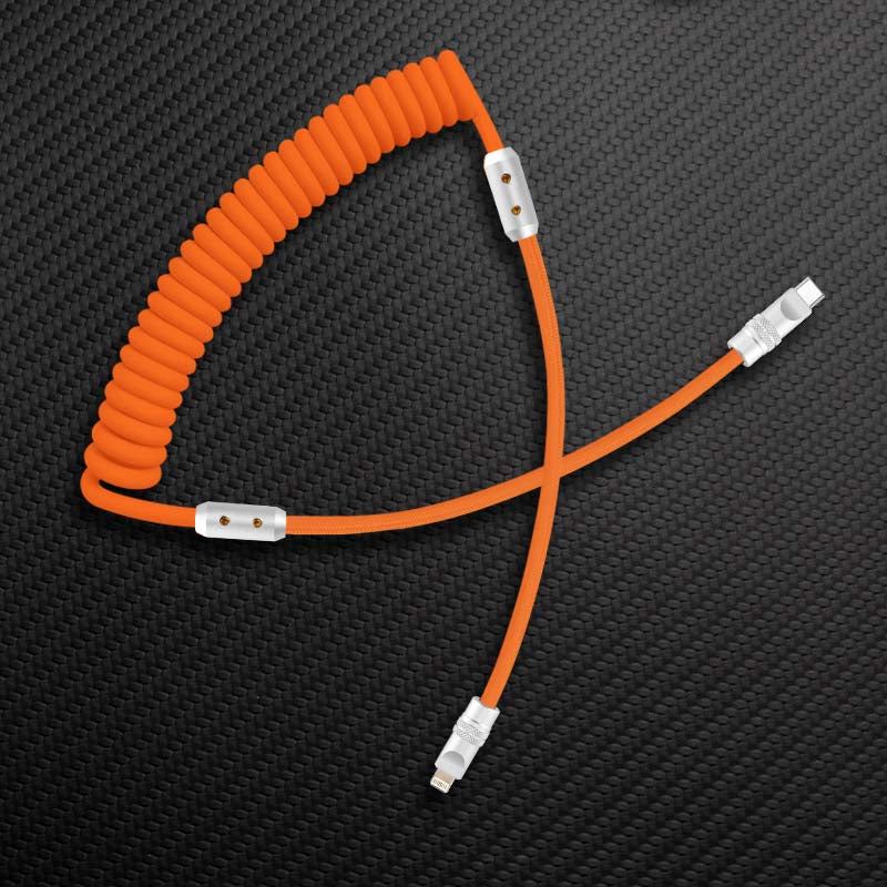 "Chubby" Spring Braided Silicone Fast Charge Cable - Image 17