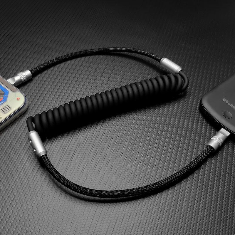 "Chubby" Spring Braided Silicone Fast Charge Cable - Image 2