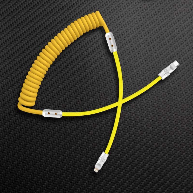 "Chubby" Spring Braided Silicone Fast Charge Cable - Image 31