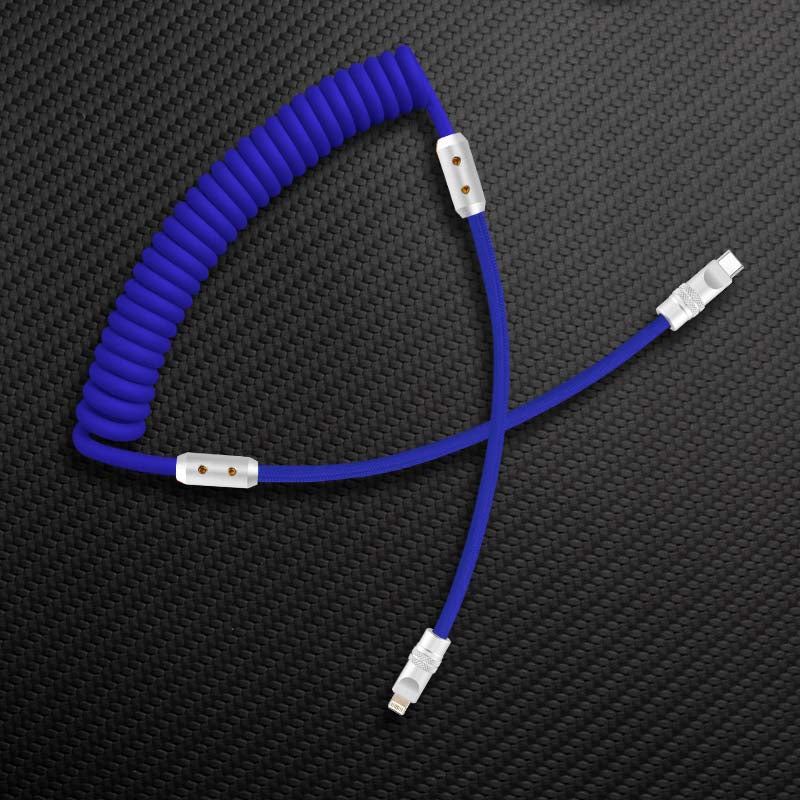 "Chubby" Spring Braided Silicone Fast Charge Cable - Image 34