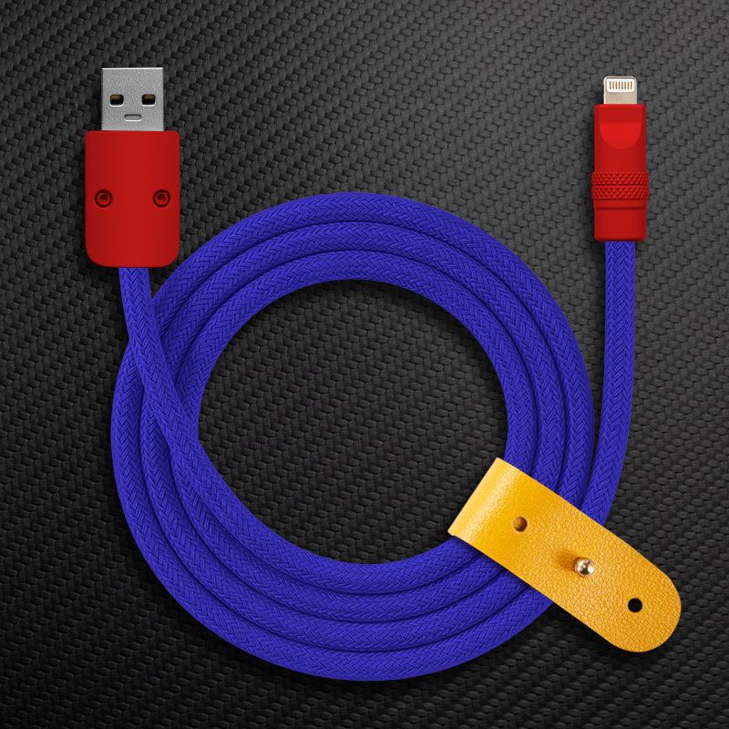 "Chubby" Vibrant Color-block Braided Charge Cable - Image 11