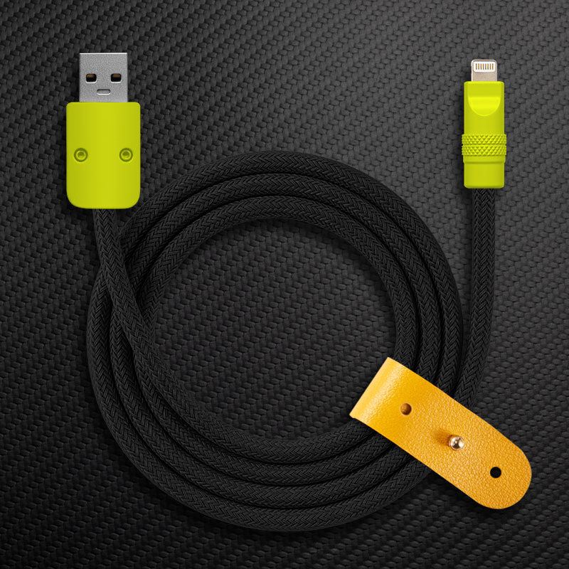 "Chubby" Vibrant Color-block Braided Charge Cable - Image 12