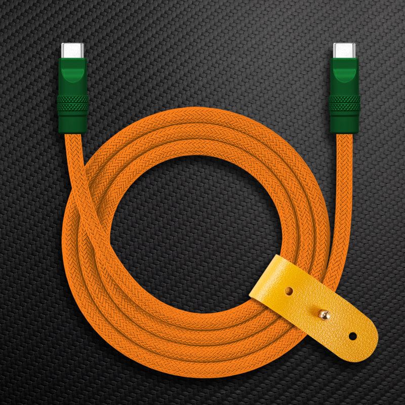 "Chubby" Vibrant Color-block Braided Charge Cable - Image 14