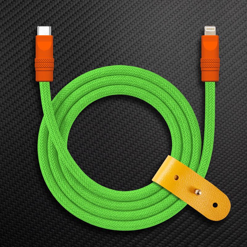 "Chubby" Vibrant Color-block Braided Charge Cable - Image 17