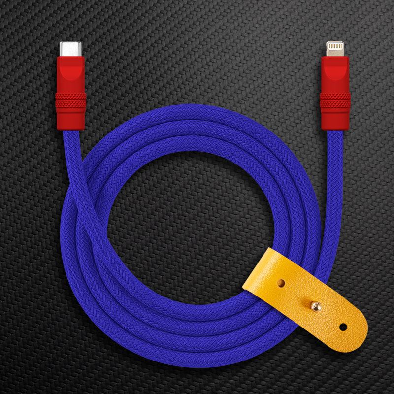 "Chubby" Vibrant Color-block Braided Charge Cable - Image 20