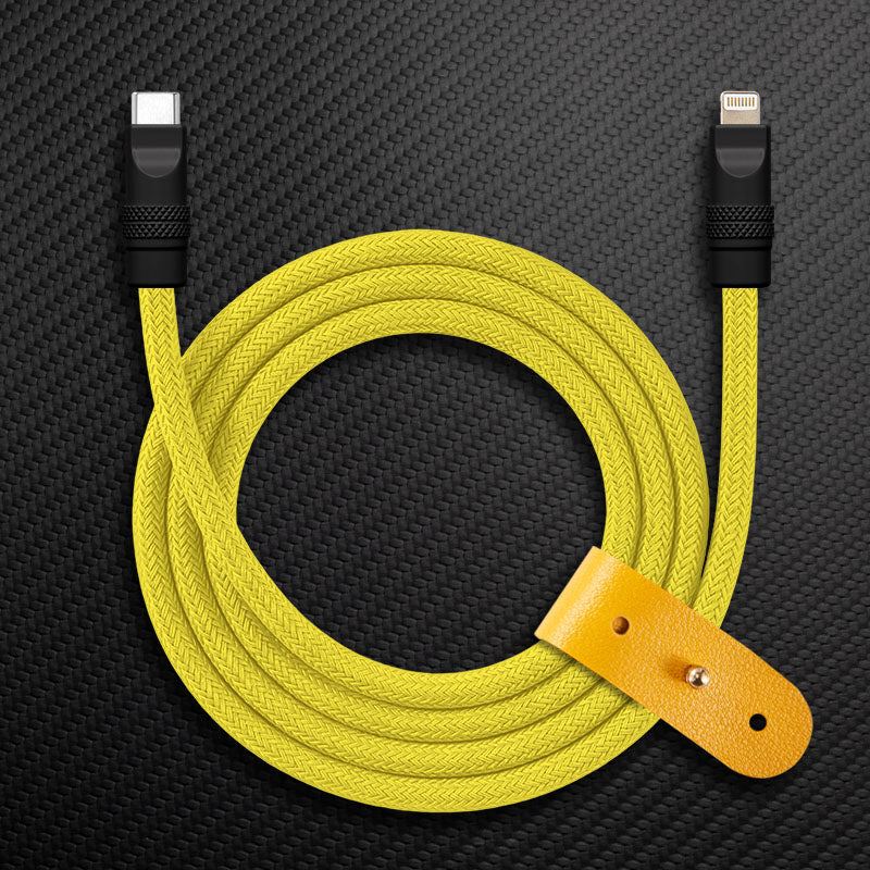 "Chubby" Vibrant Color-block Braided Charge Cable - Image 21