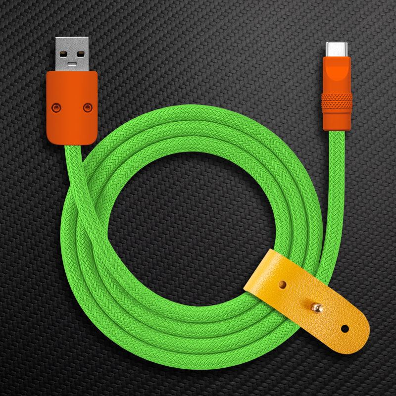 "Chubby" Vibrant Color-block Braided Charge Cable - Image 22