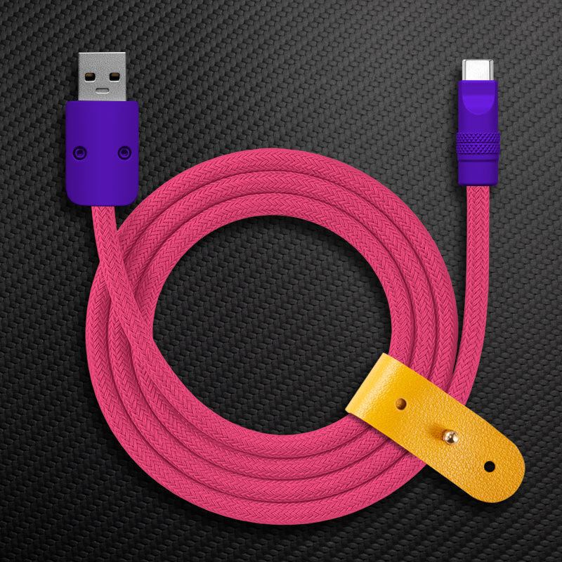 "Chubby" Vibrant Color-block Braided Charge Cable - Image 24