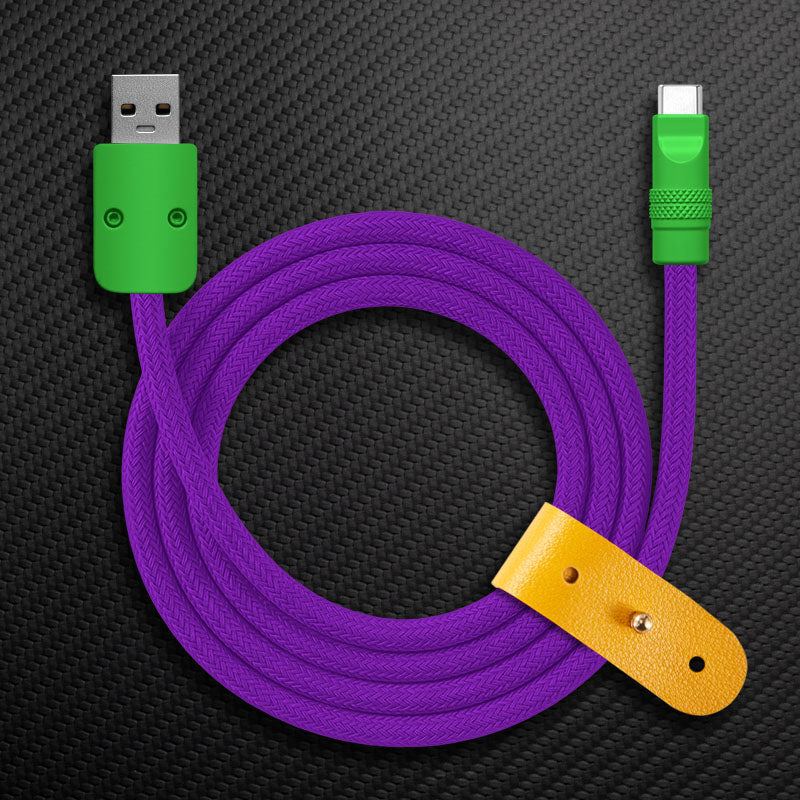 "Chubby" Vibrant Color-block Braided Charge Cable - Image 25