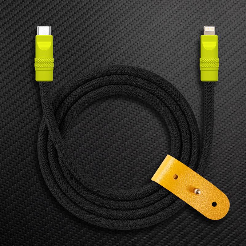 "Chubby" Vibrant Color-block Braided Charge Cable - Image 7