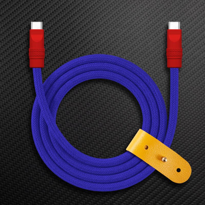 "Chubby" Vibrant Color-block Braided Charge Cable - Image 9
