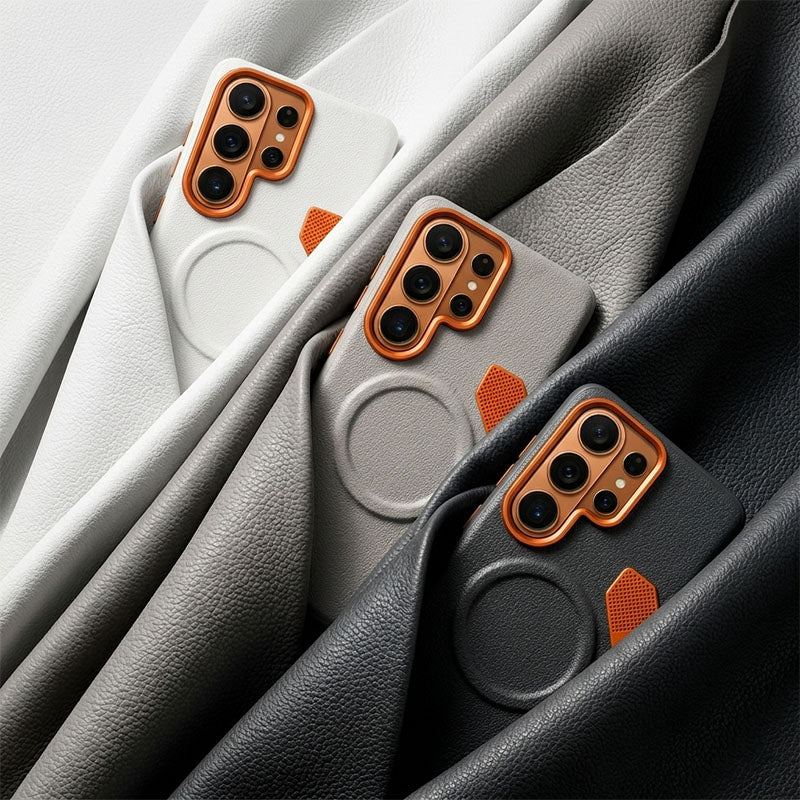 ChubbyArmor LuxeMag - Magnetic Leather Heat-Dissipation Case For Galaxy S26 - Image 3