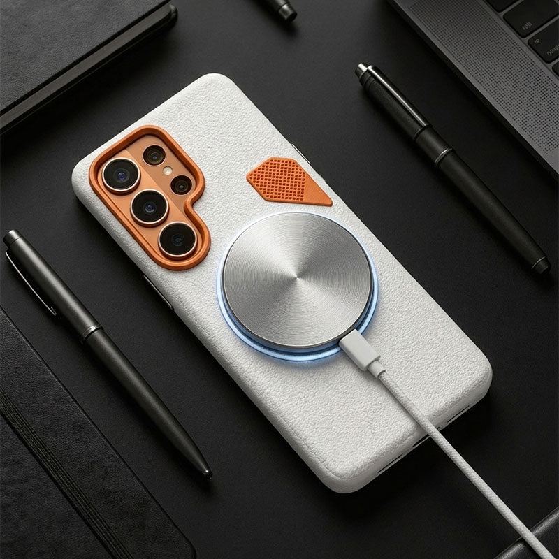 ChubbyArmor LuxeMag - Magnetic Leather Heat-Dissipation Case For Galaxy S26 - Image 4