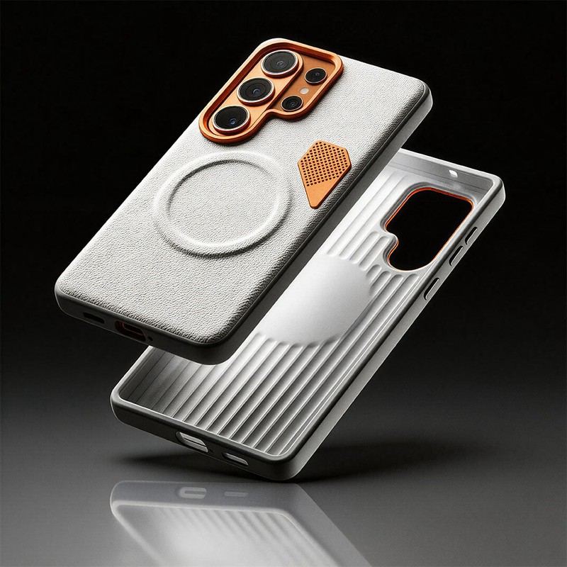ChubbyArmor LuxeMag - Magnetic Leather Heat-Dissipation Case For Galaxy S26 - Image 5
