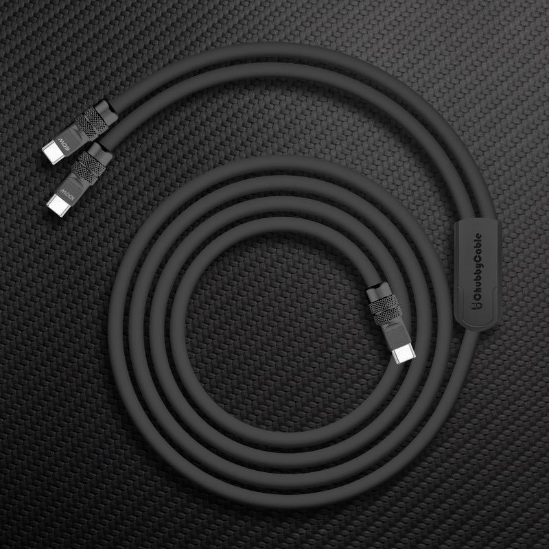 ChubbyCable Duo-Flex™ 100W & 60W 2-in-1 Fast Charging & Data Transfer Cable with Soft Silicone - Image 7