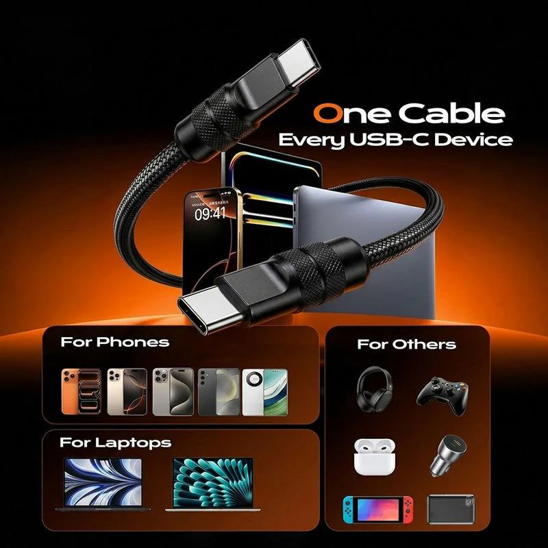ChubbyCable Flex - 240W USB-C to USB-C Braided Cable - Image 6