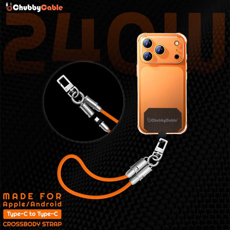 ChubbyCable Crossbody Strap - Anti-Theft Hang & Twist-to-Charge 240W LoopCharge Cable - Image 11