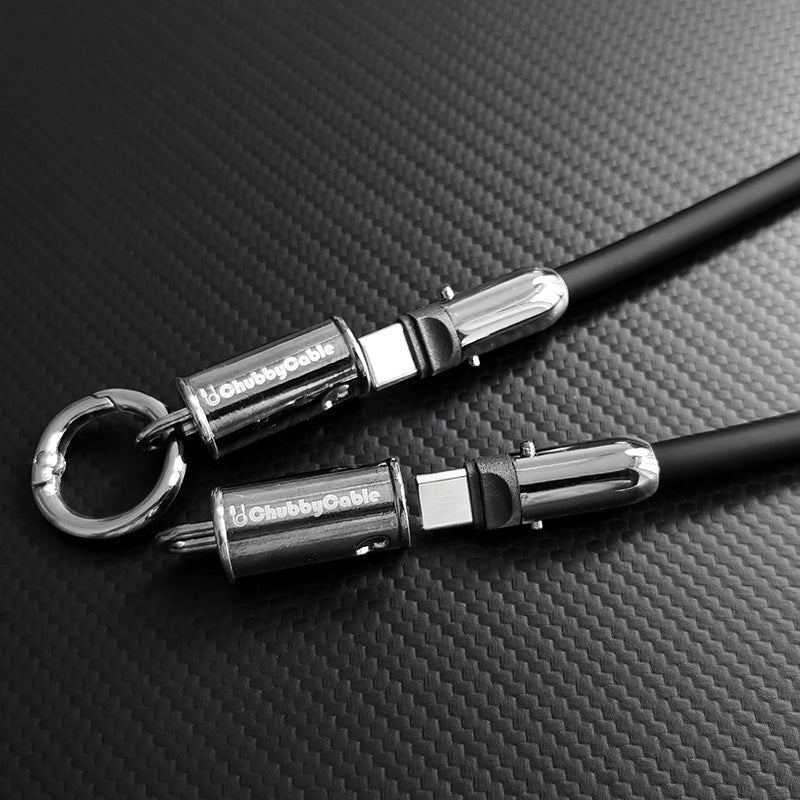 ChubbyCable Crossbody Strap - Anti-Theft Hang & Twist-to-Charge 240W LoopCharge Cable - Image 3