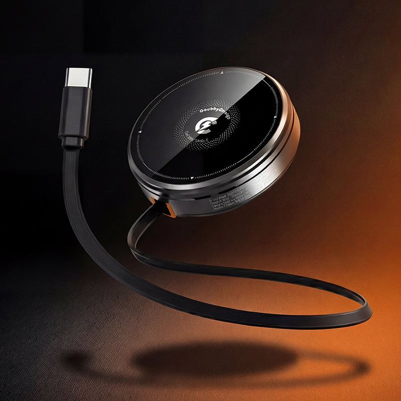 ChubbyCharge Compact - Retractable 3-in-1 Magnetic Charger & Hidden Stand