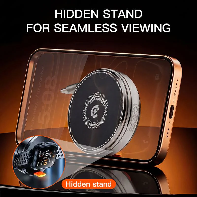 ChubbyCharge Compact - Retractable 3-in-1 Magnetic Charger & Hidden Stand - Image 5