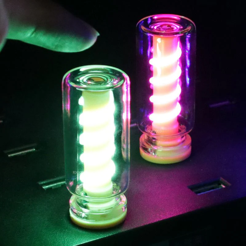 ChubbyGlow SpiralNova - Transparent RGB LED Light,USB Powered Mood Lighting for Car/Bedroom/Parties - Image 4