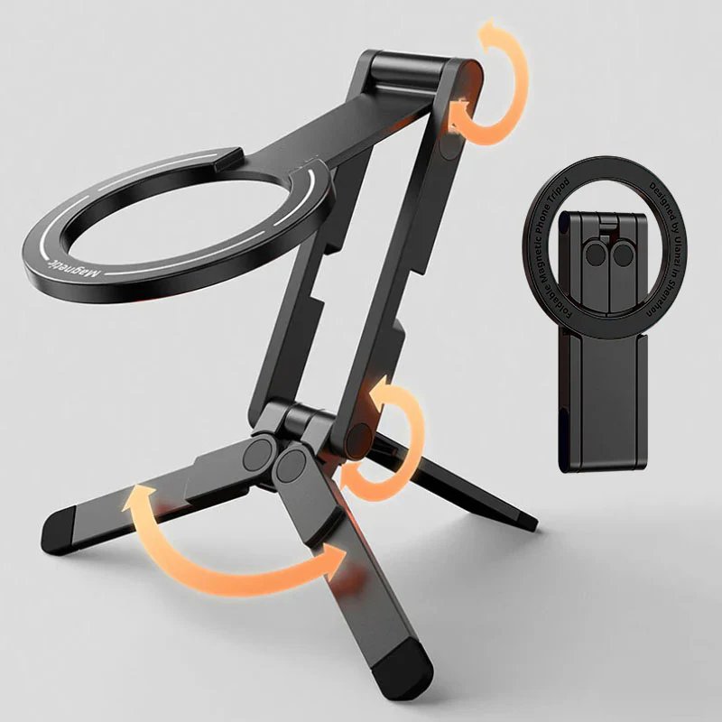 ChubbyGrip TriFold - Multi-Angle Adjustable, Foldable Aluminum Alloy Magnetic Triangle Stand - Image 6