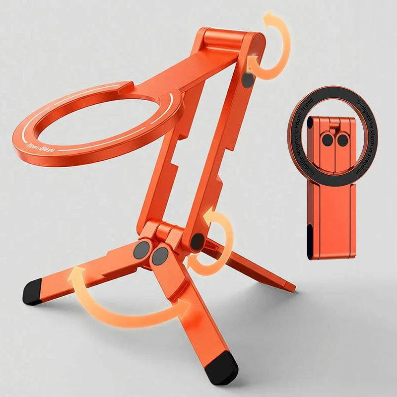 ChubbyGrip TriFold - Multi-Angle Adjustable, Foldable Aluminum Alloy Magnetic Triangle Stand - Image 7